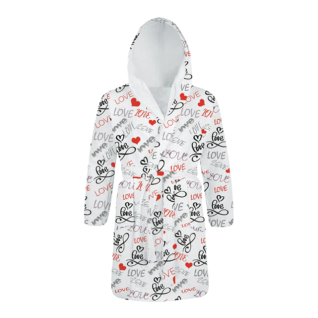 Halat de baie pentru adolescenți – LOVE