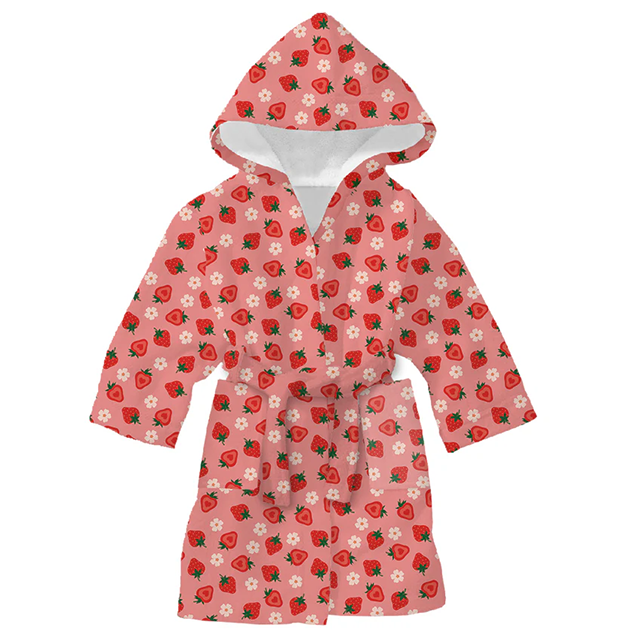 Halat de baie pentru copii – STRAWBERRY