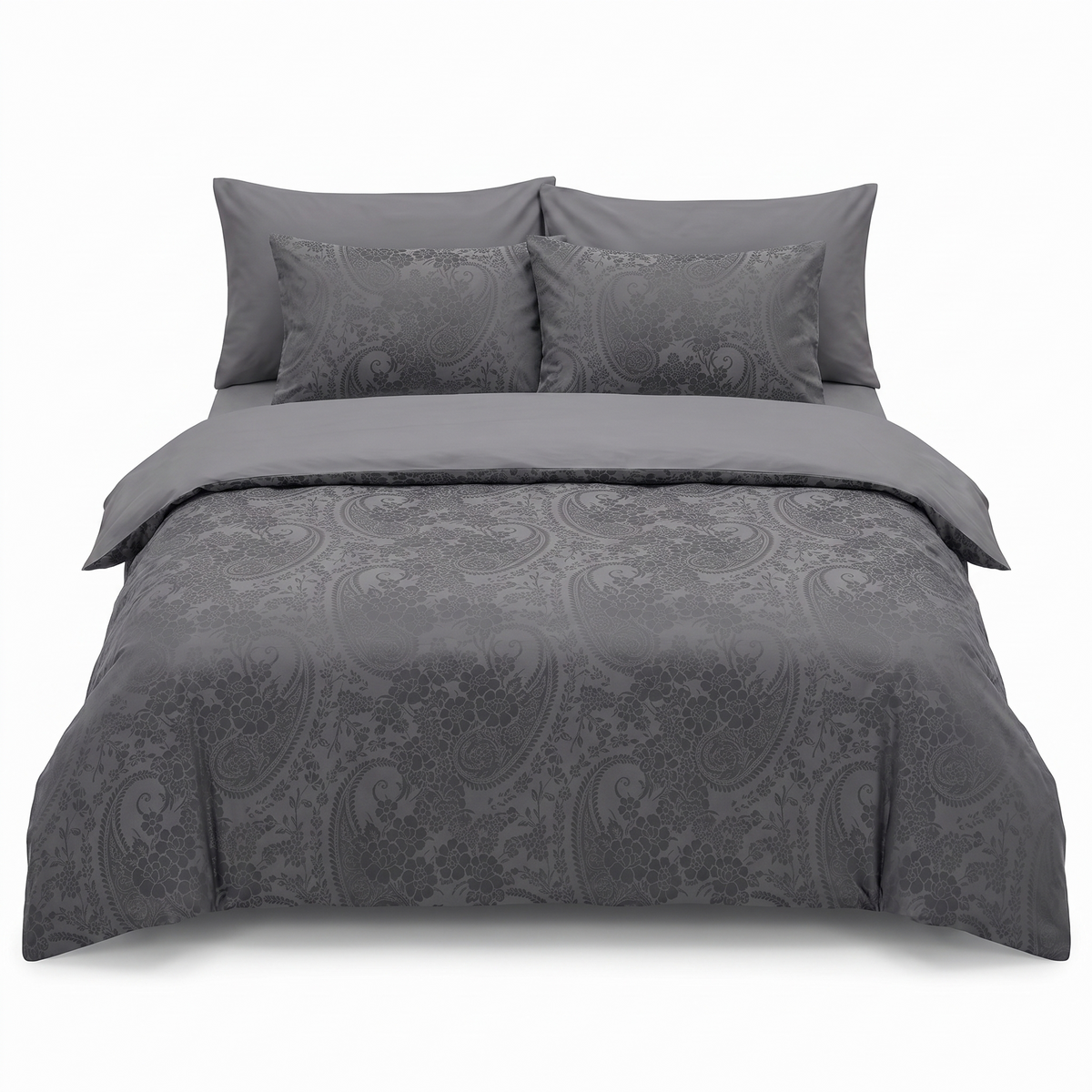Lenjerie de pat din satin de bumbac TRACY – 6 piese — vedere din față
