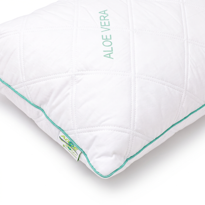 Pernă hipoalergenică cu aloe vera – detaliu